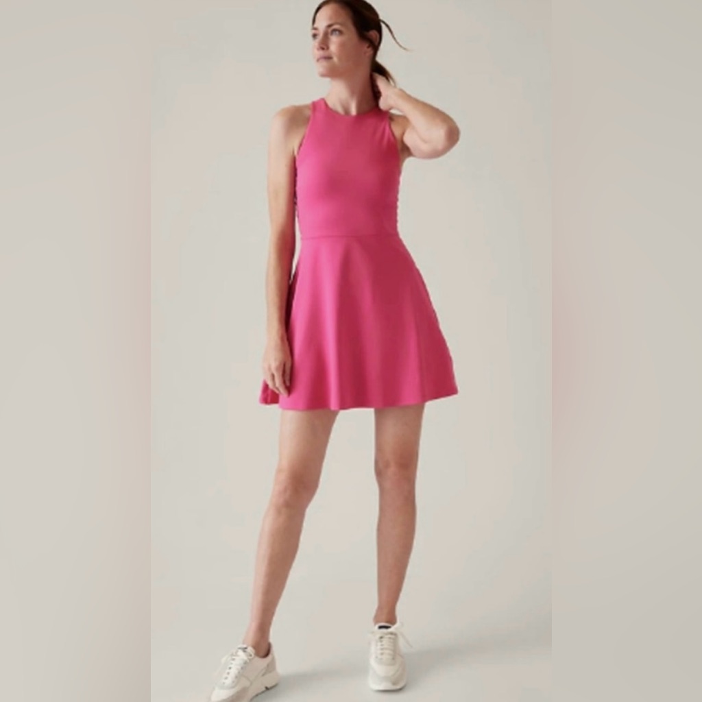 Athleta Conscious Dress, L, Salvia Pink